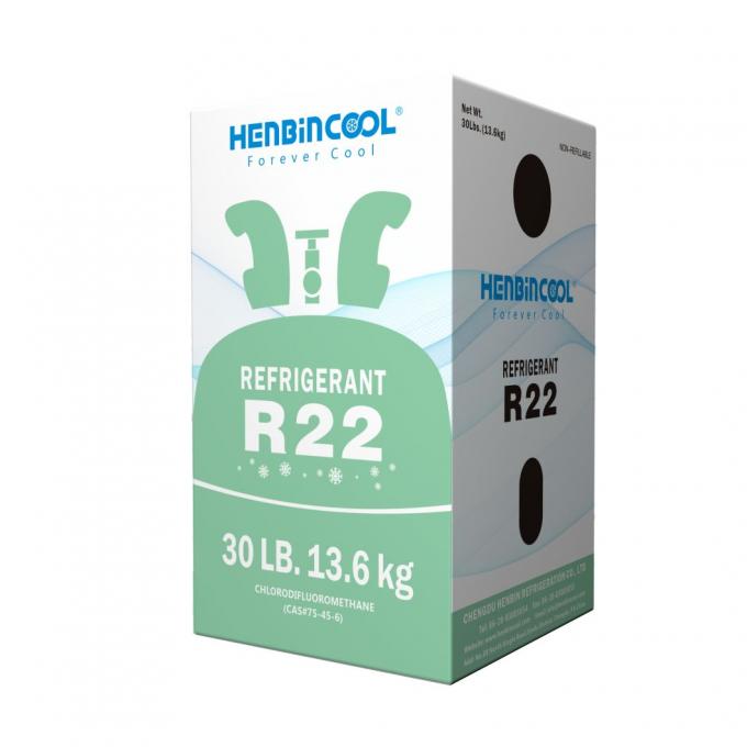 99.99 HCFC 22 المبرد 13.6kg 30lb أسطوانة الفولاذ المستخدمة مرة واحدة 2