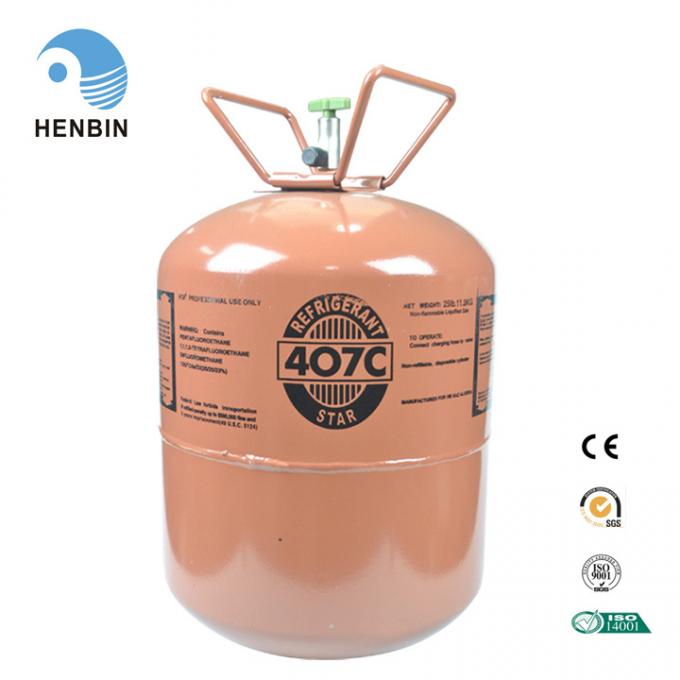 11.3kg Disposable Cylinder New Mixed R407c Refrigerant Gas