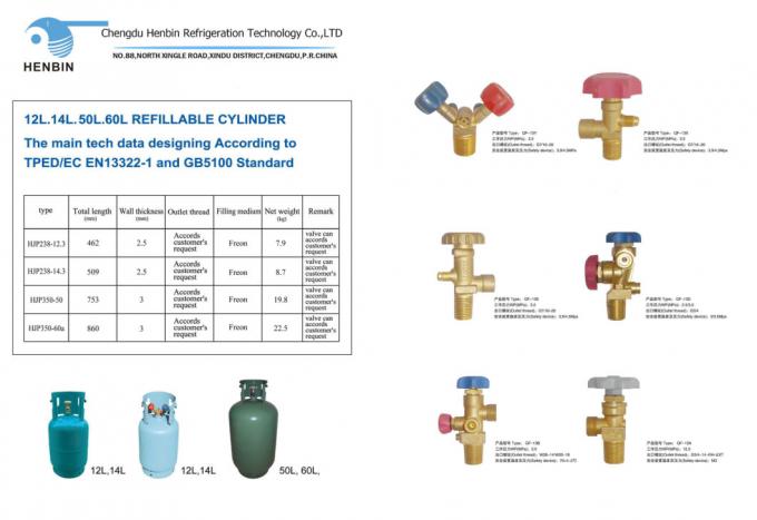 99.9% 13.6kg Refrigerant R134A for AC System